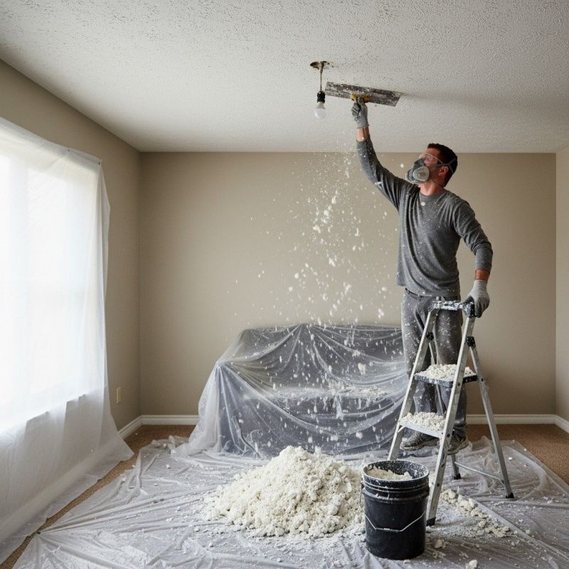 Stipple Ceiling Removal in Roswell, GA